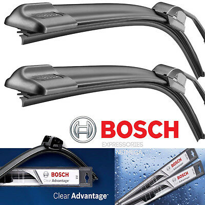 2 Bosch Beam Wiper Blades Size 22" + 22" - "clear Advantage" -front Left & Right