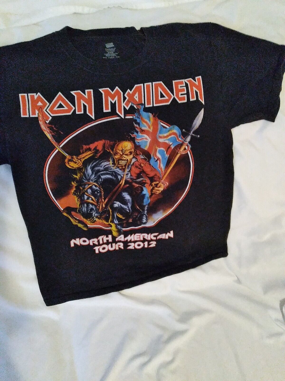 Iron Maiden. North American Tour 2012 Tshirt Medium