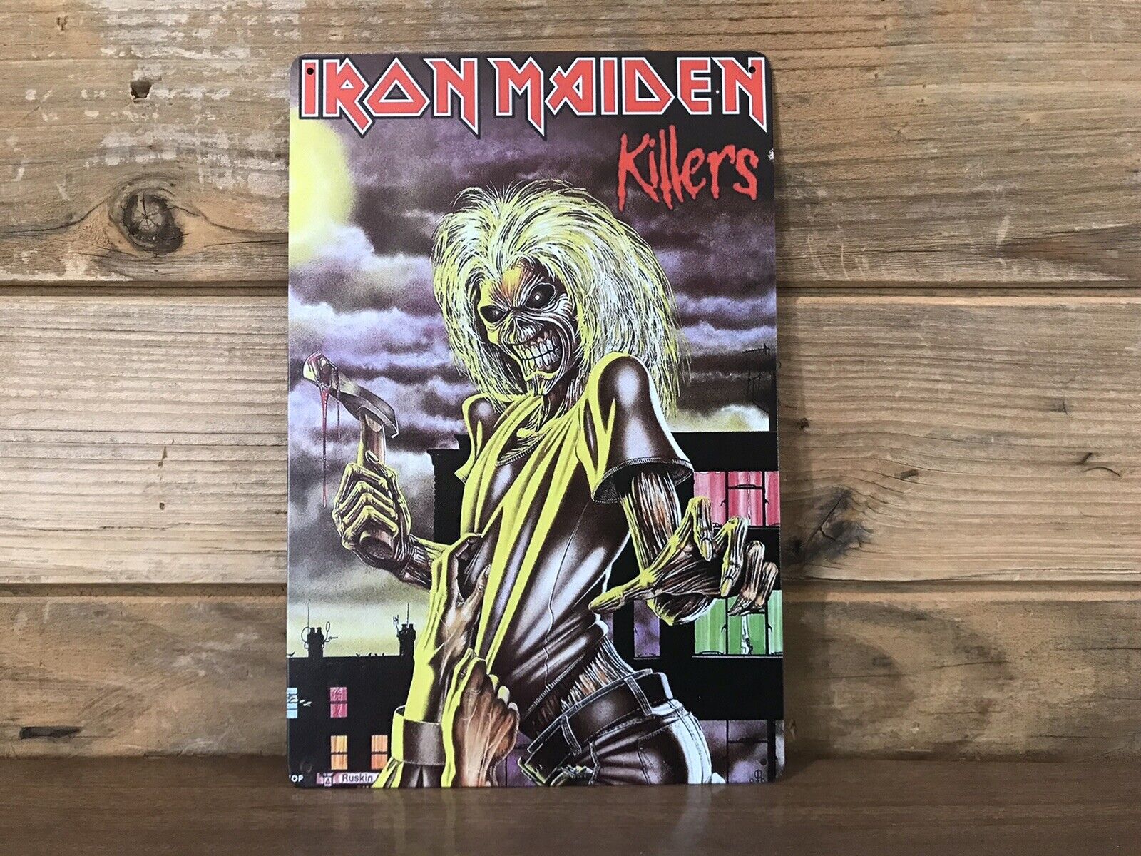 Iron Maiden Killers Reproduction Tin Metal Sign 8"x12" Man-cave Décor